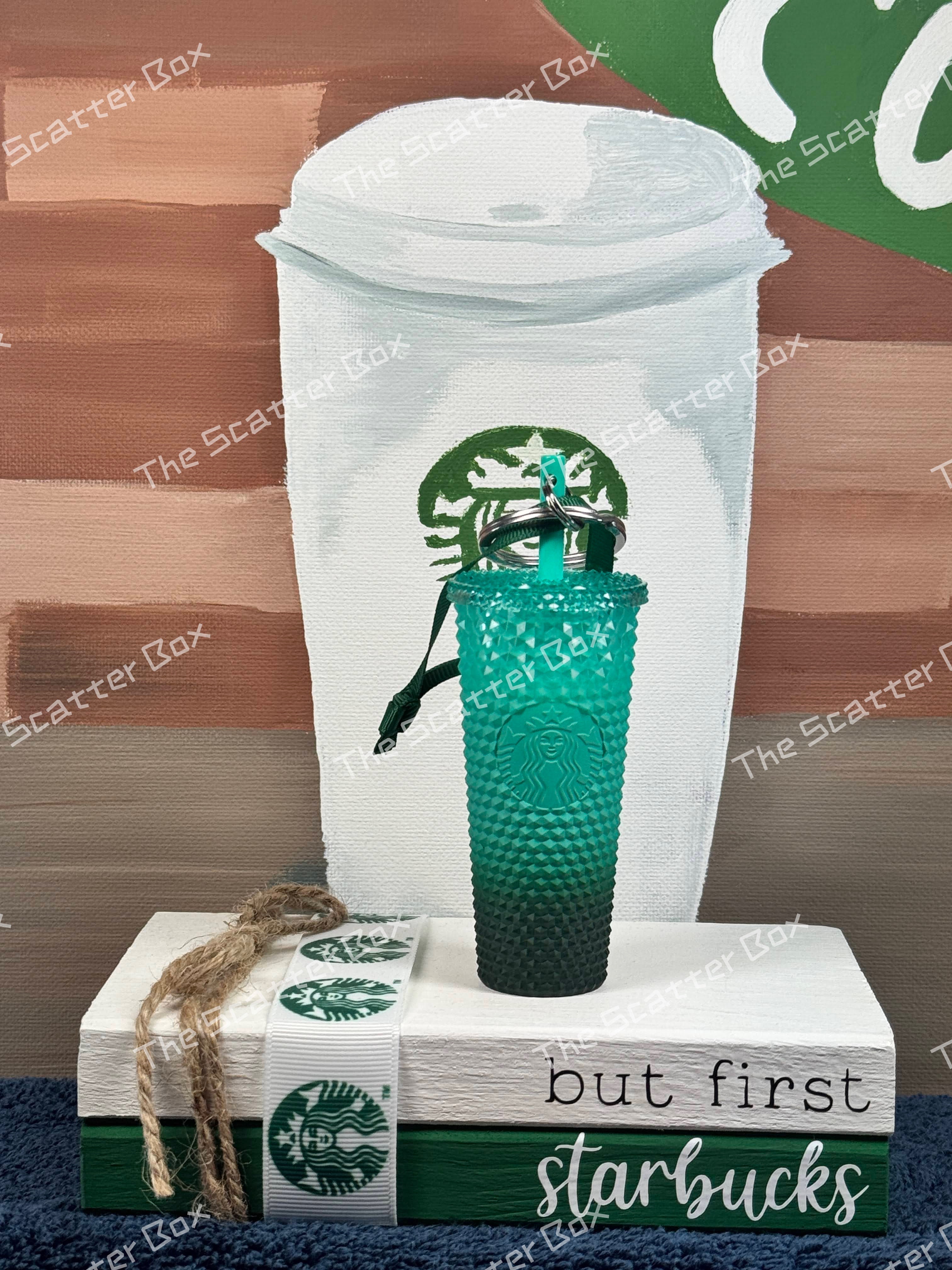 Starbucks USA Green Waxberry Ombré Studded Keychain/Ornament