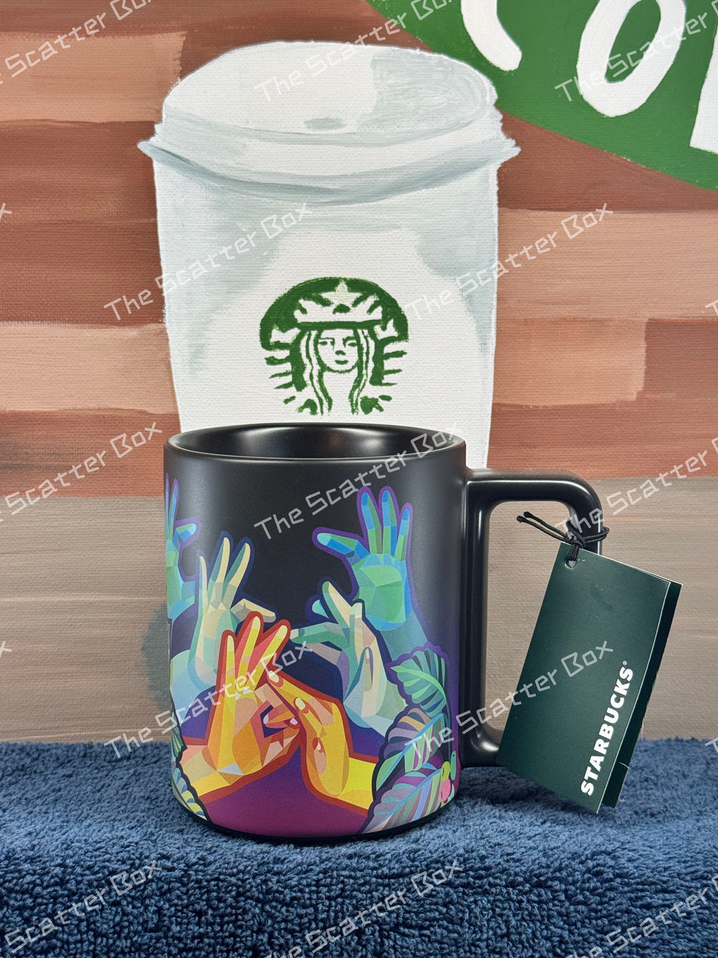 Starbucks 2021 American Sign Language (ASL) Hand Movements Coffee Mug