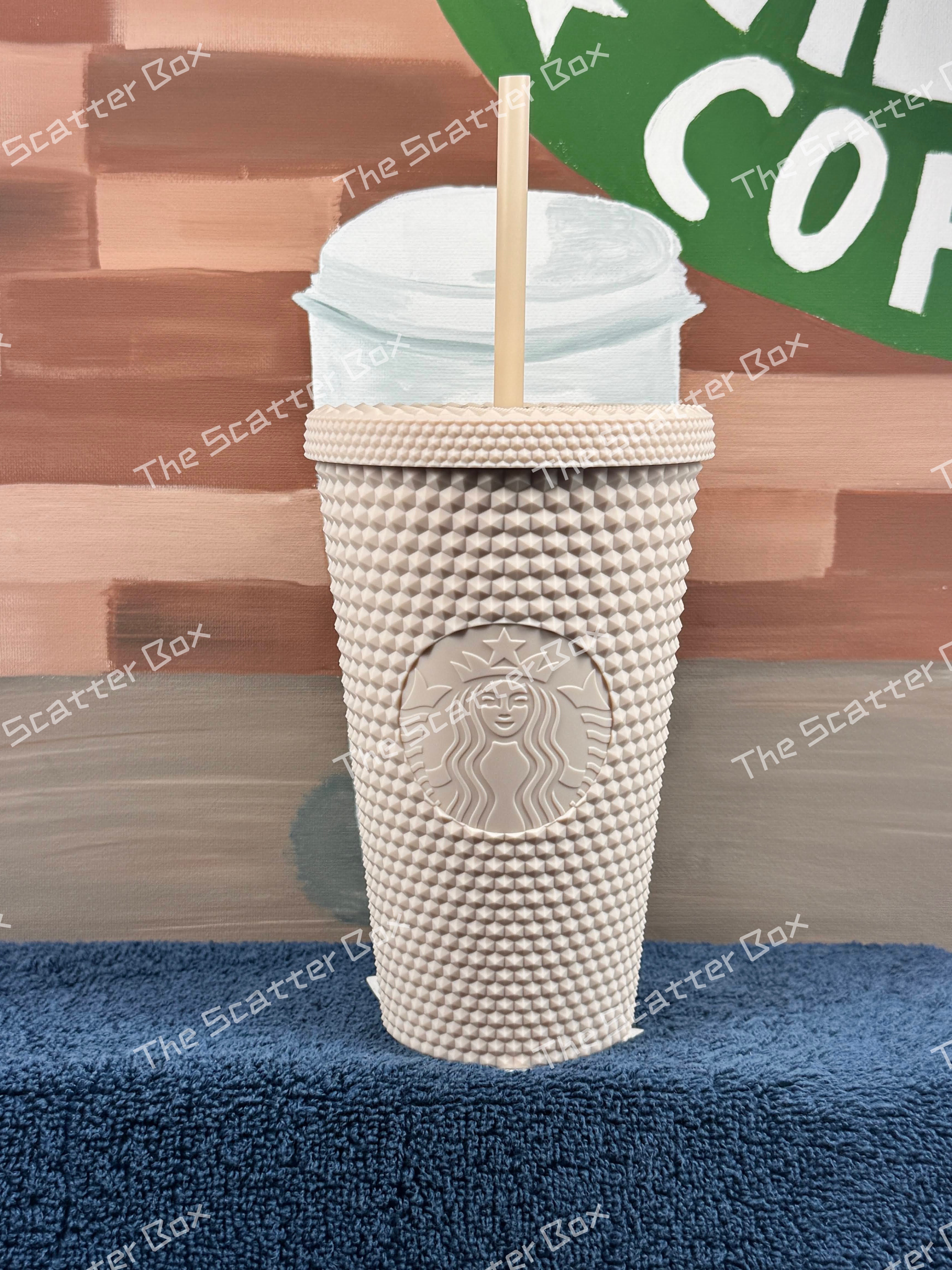 Starbucks 2022 Korea Lucky Oatmeal (White) Studded Grande (Lucky Bag Exclusive)