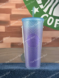 Starbucks USA Winter 2024 Blue/Purple Gradient Jelly Ombré Studded Venti