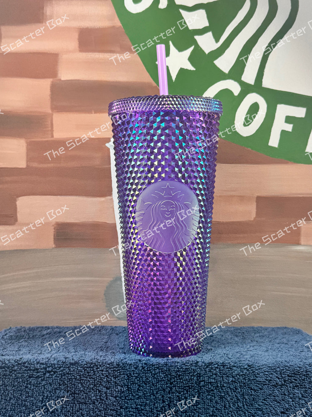 Starbucks 2022 USA Purple Oil Slick Studded Venti