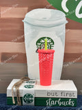 Starbucks USA Dragon Fruit Studded Keychain/Ornament