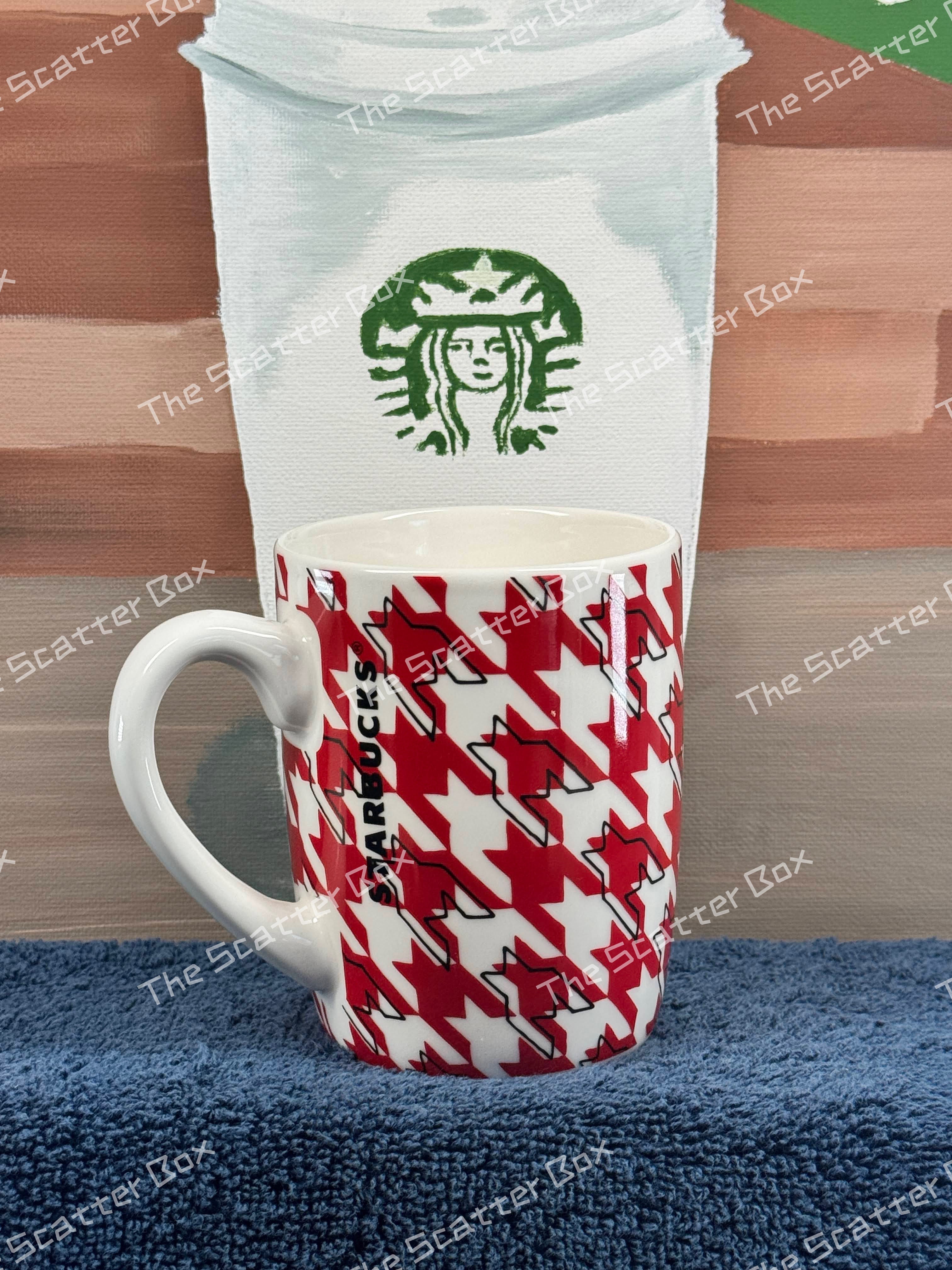 Starbucks 2017 Houndstooth Pattern Ceramic Mug