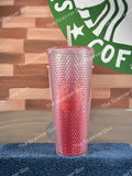 Starbucks 2021 China Pink Gradient (Peach Pink Glitter) Studded Venti Exclusive