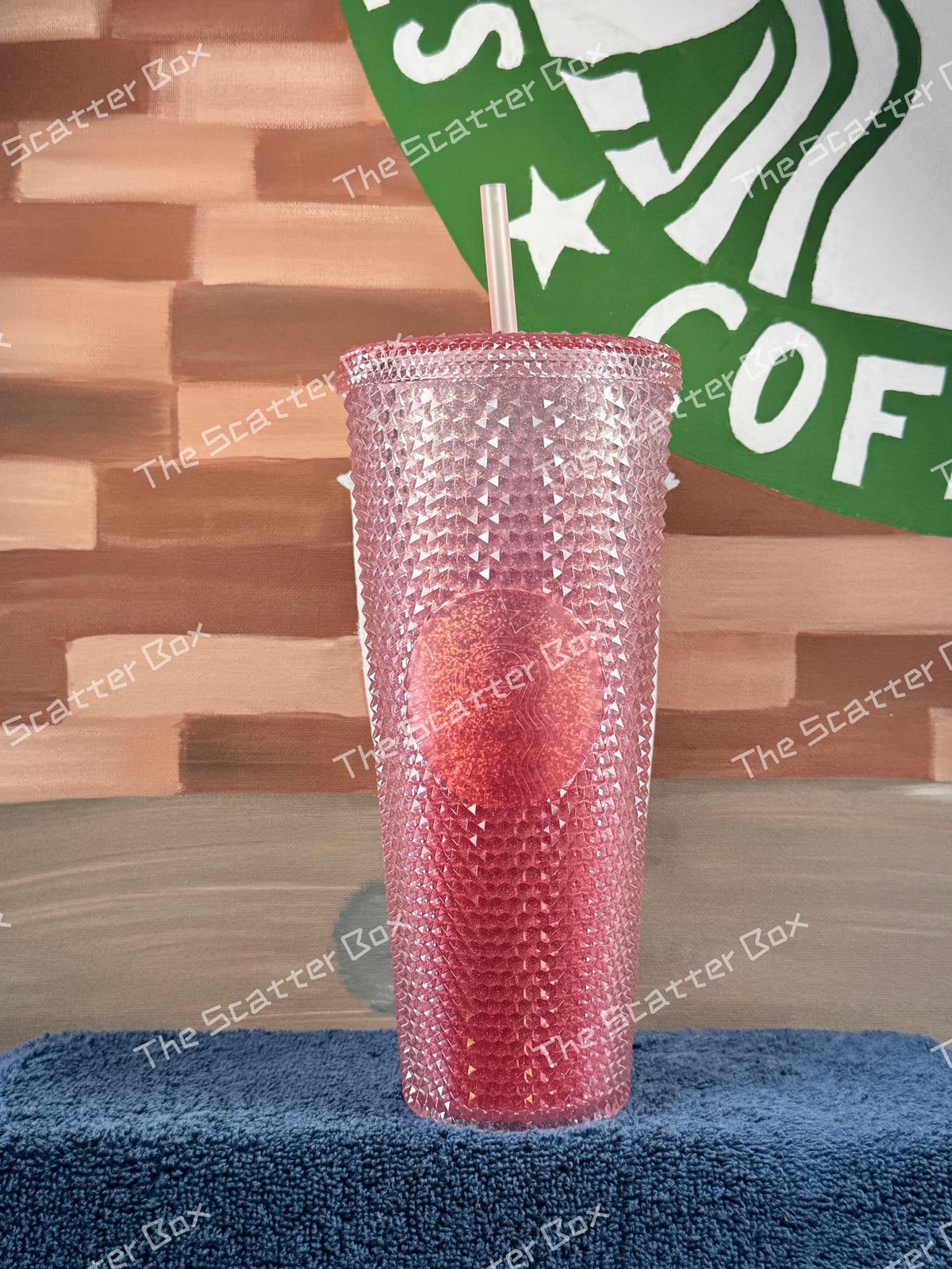 Starbucks 2021 China Pink Gradient (Peach Pink Glitter) Studded Venti Exclusive
