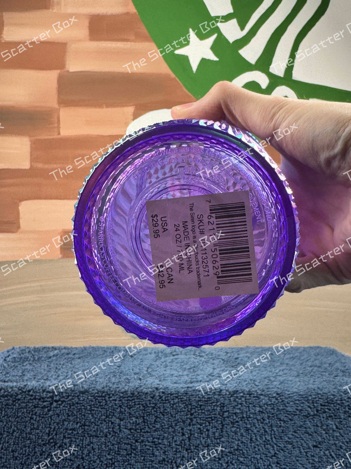 Starbucks 2022 USA Purple Oil Slick Studded Venti