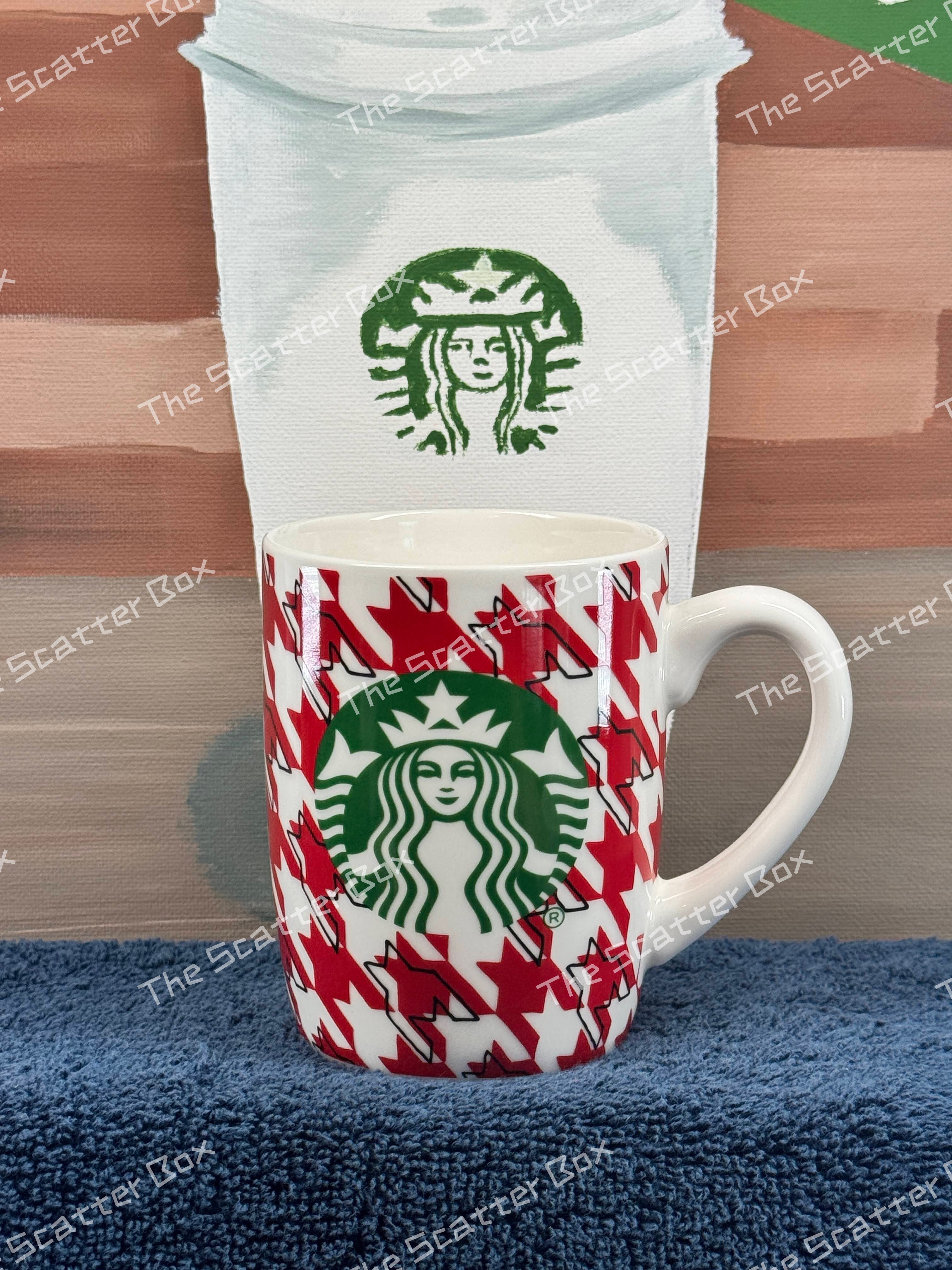 Starbucks 2017 Houndstooth Pattern Ceramic Mug