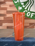 Starbucks 2022 Taiwan (Fulong Exclusive) Twilight Sun Orange Studded Venti RARE