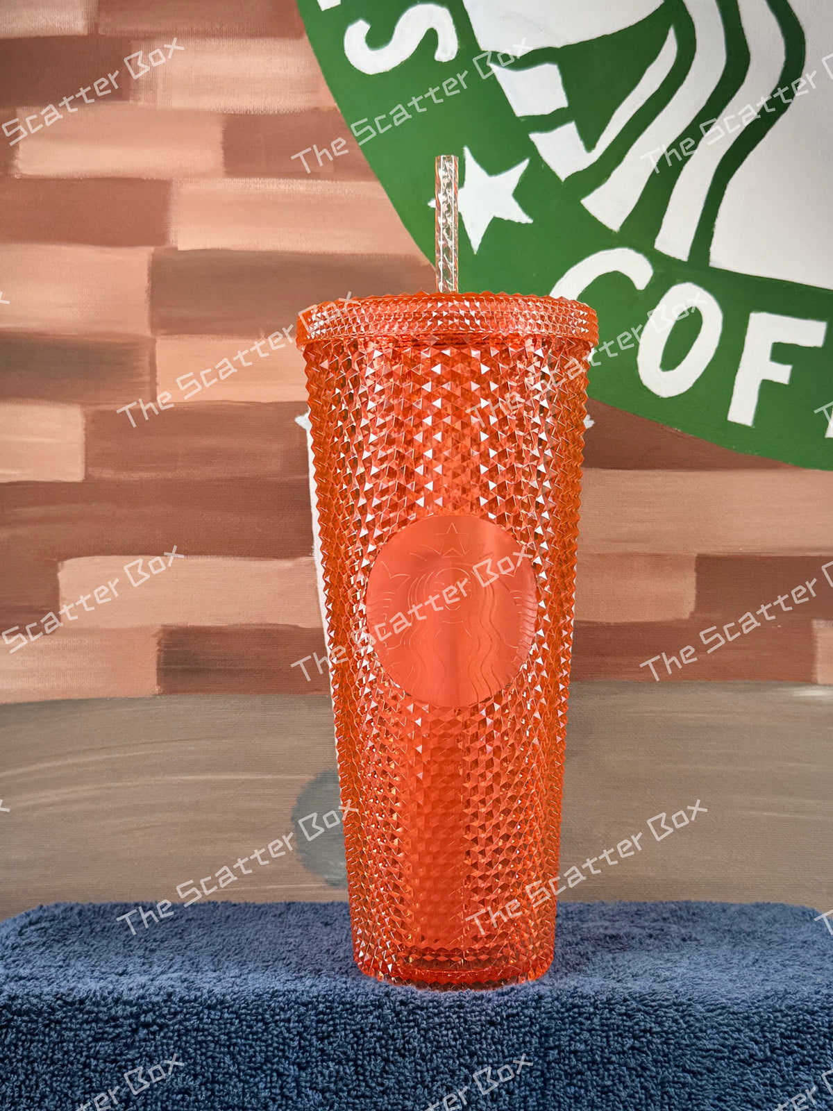 Starbucks 2022 Taiwan (Fulong Exclusive) Twilight Sun Orange Studded Venti RARE