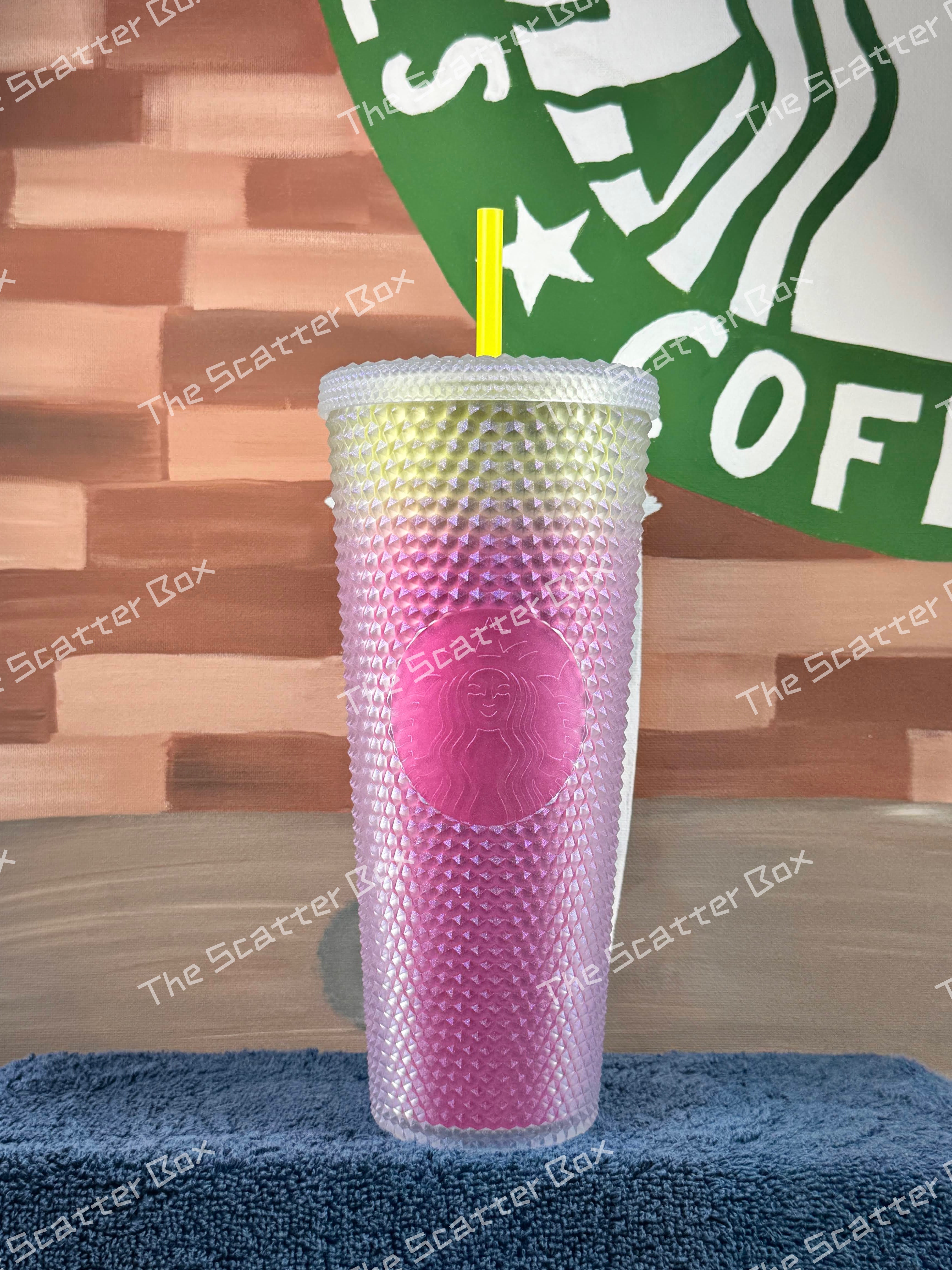 Starbucks Prototype Yellow/Pink Soft Touch Studded