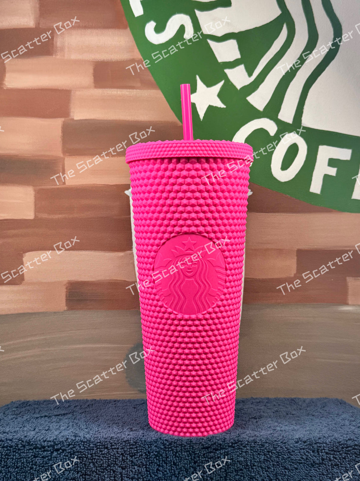 Starbucks 2022 Caribbean/Bahamas Soft Touch Pink Tinted (Wanda) Studded Venti
