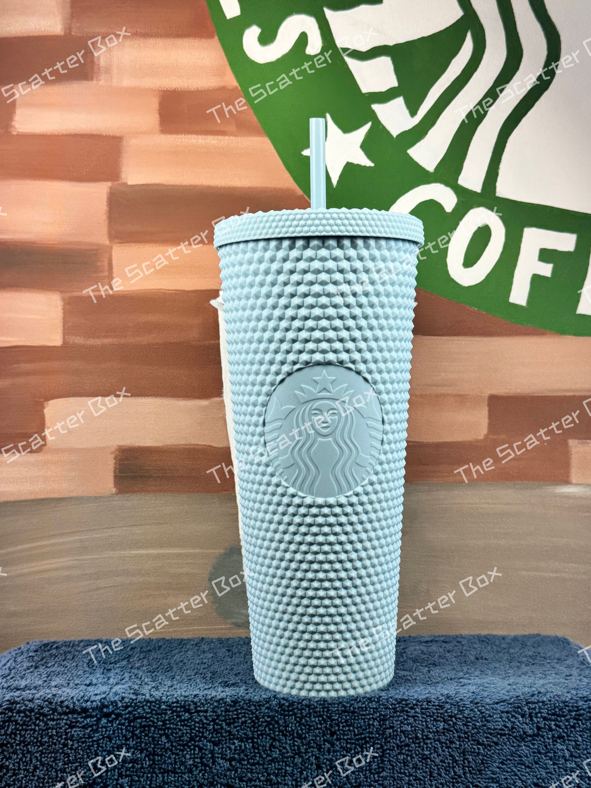Starbucks 2022 Vietnam Twinkle Blue Matte (Baby Blue) Studded Venti