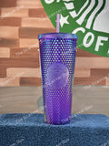 Starbucks 2022 Taiwan Purple Oil Slick Studded Venti
