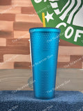 Starbucks 2022 Puerto Rico Soft Touch Turquoise Studded Venti
