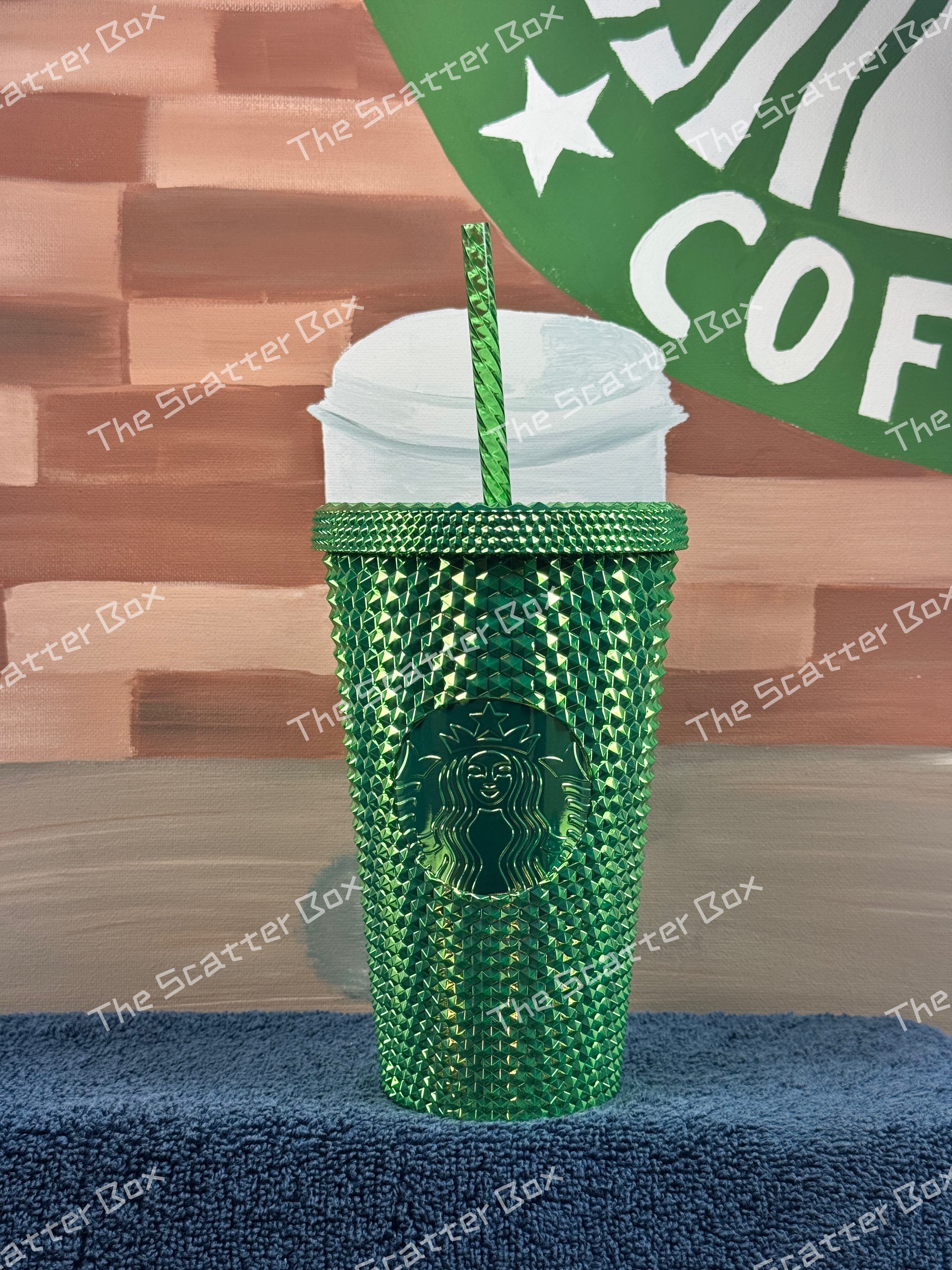 Starbucks USA Green Chrome Studded Grande