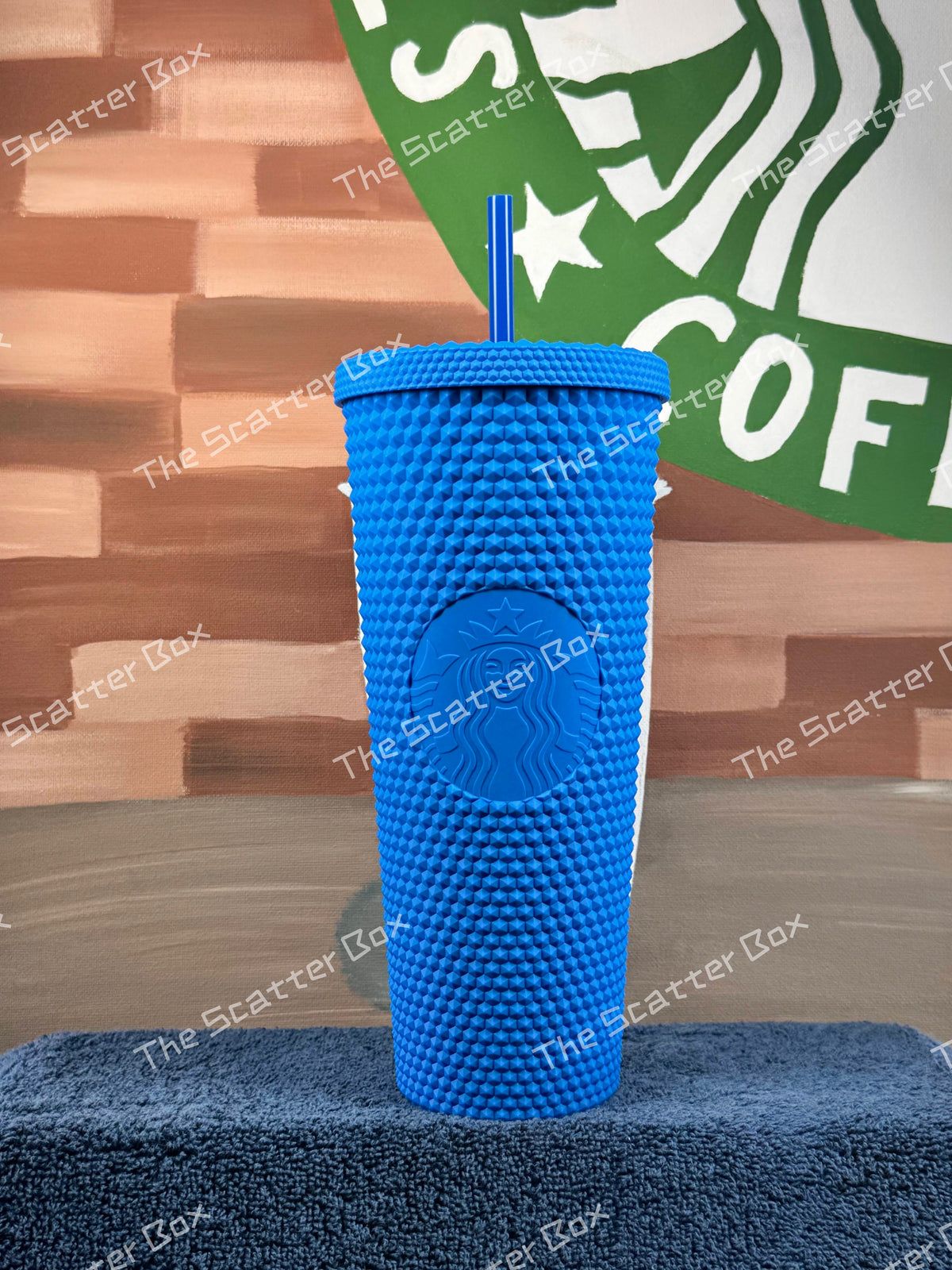 Starbucks 2022 Caribbean/Puerto Rico Blue Soft Touch Studded Venti