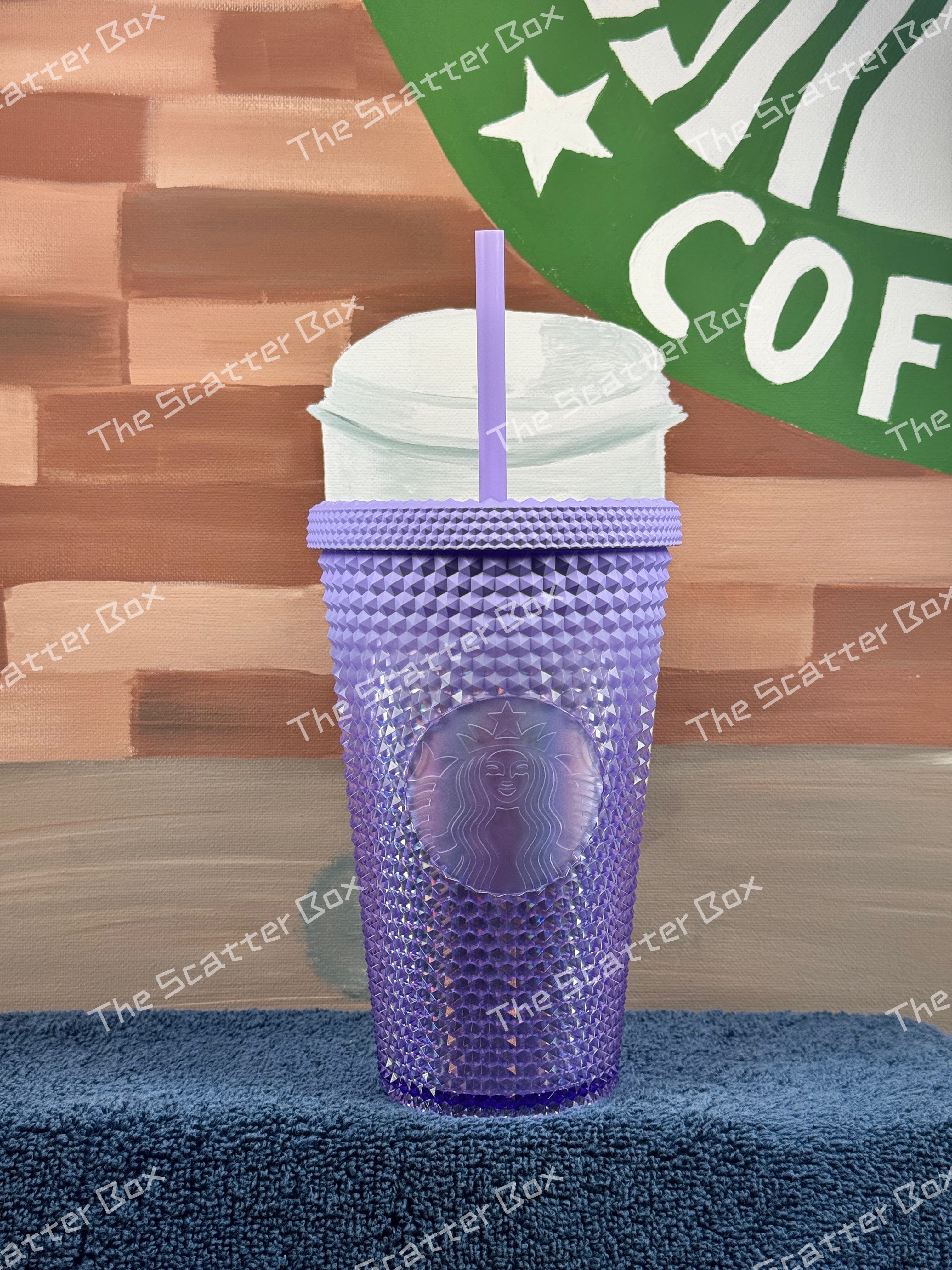 Starbucks USA Iridescent Lilac Ombre Bling Studded Grande