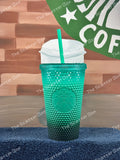 Starbucks USA Green Waxberry Ombré Studded Grande