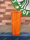 Starbucks 2022 Thailand Orange (Bling Orange) Studded Exclusive Rare/HTF