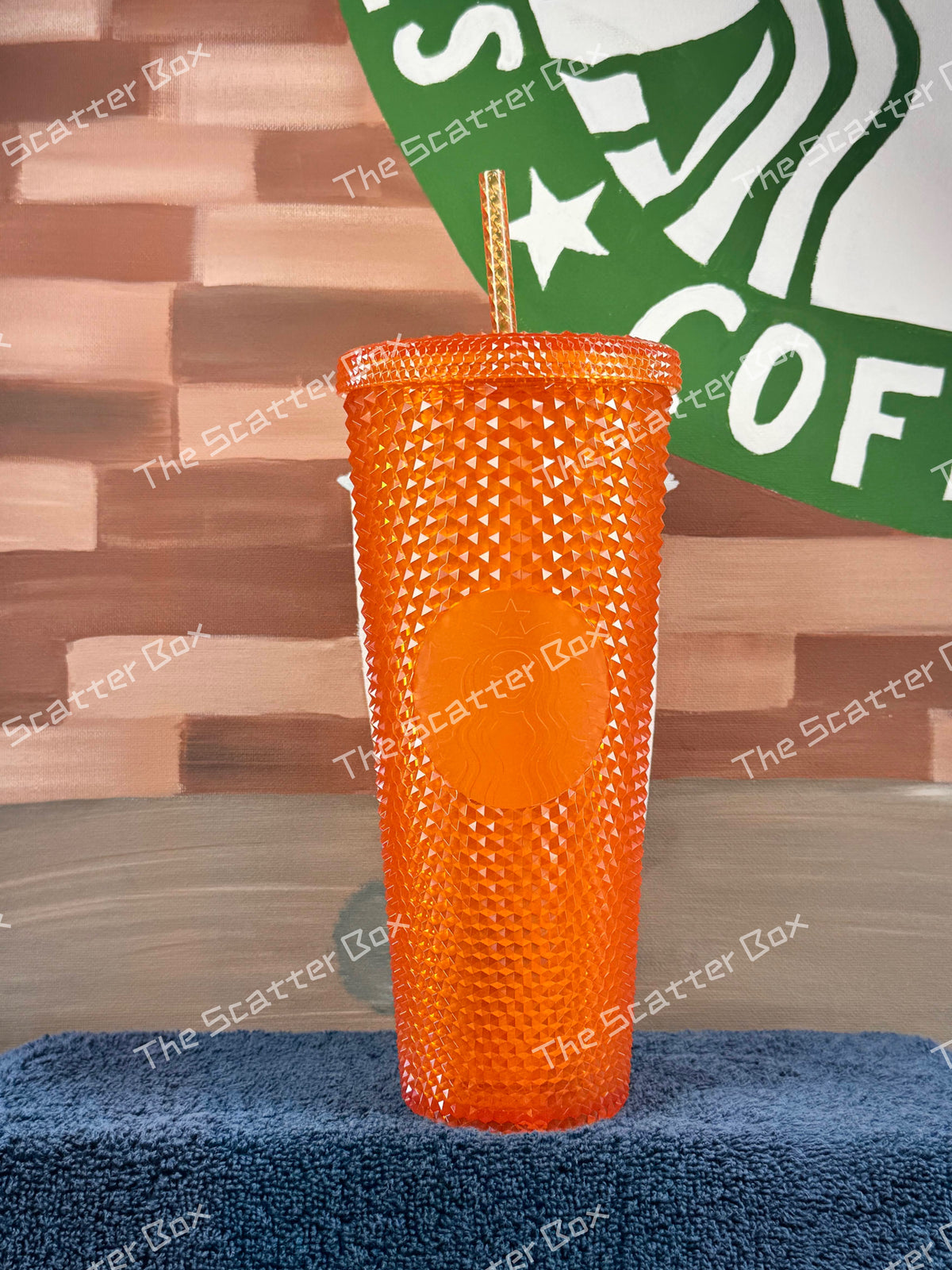Starbucks 2022 Thailand Orange (Bling Orange) Studded Exclusive Rare/HTF