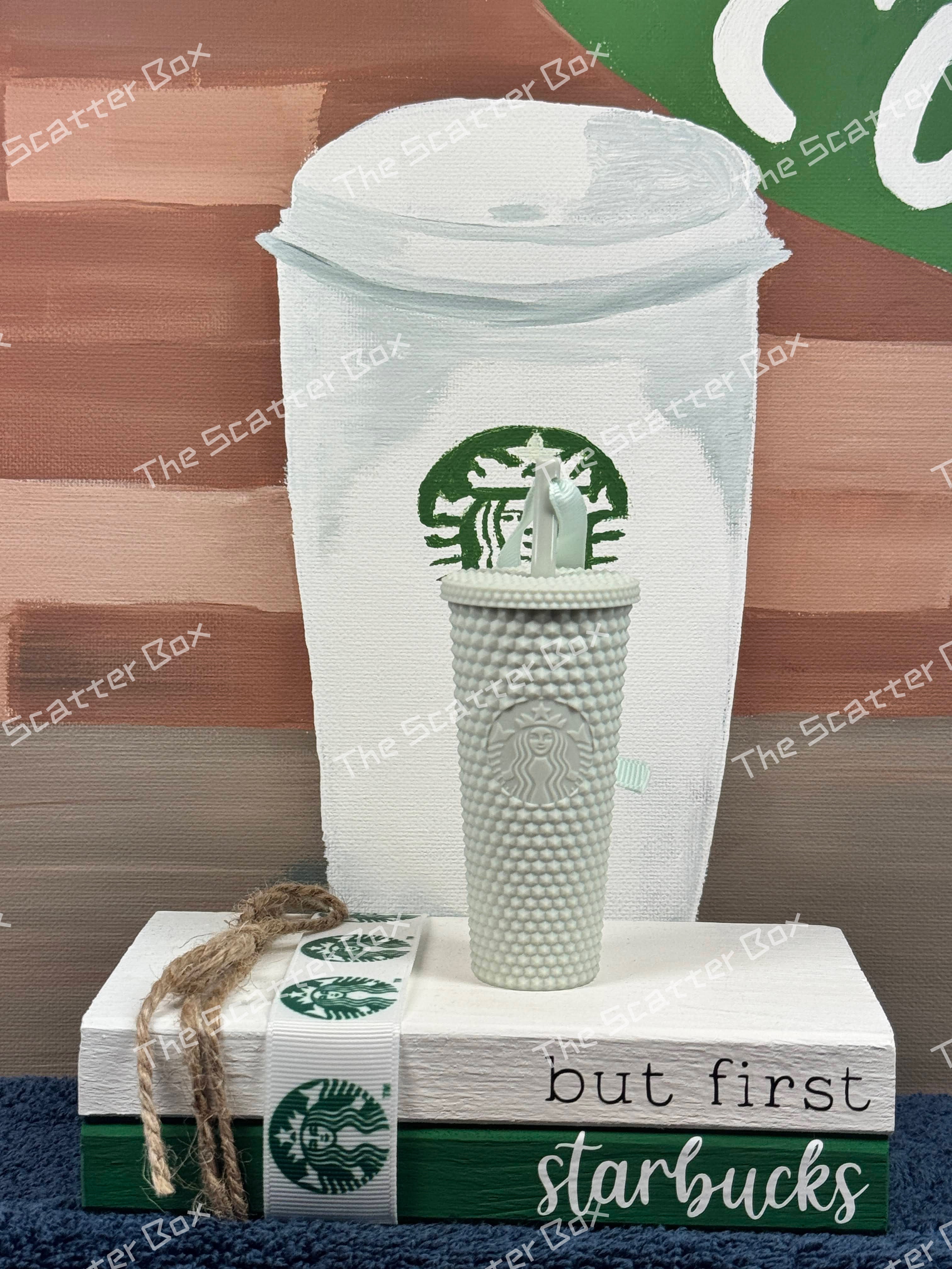 Starbucks Ornament - Mint Matte Studded