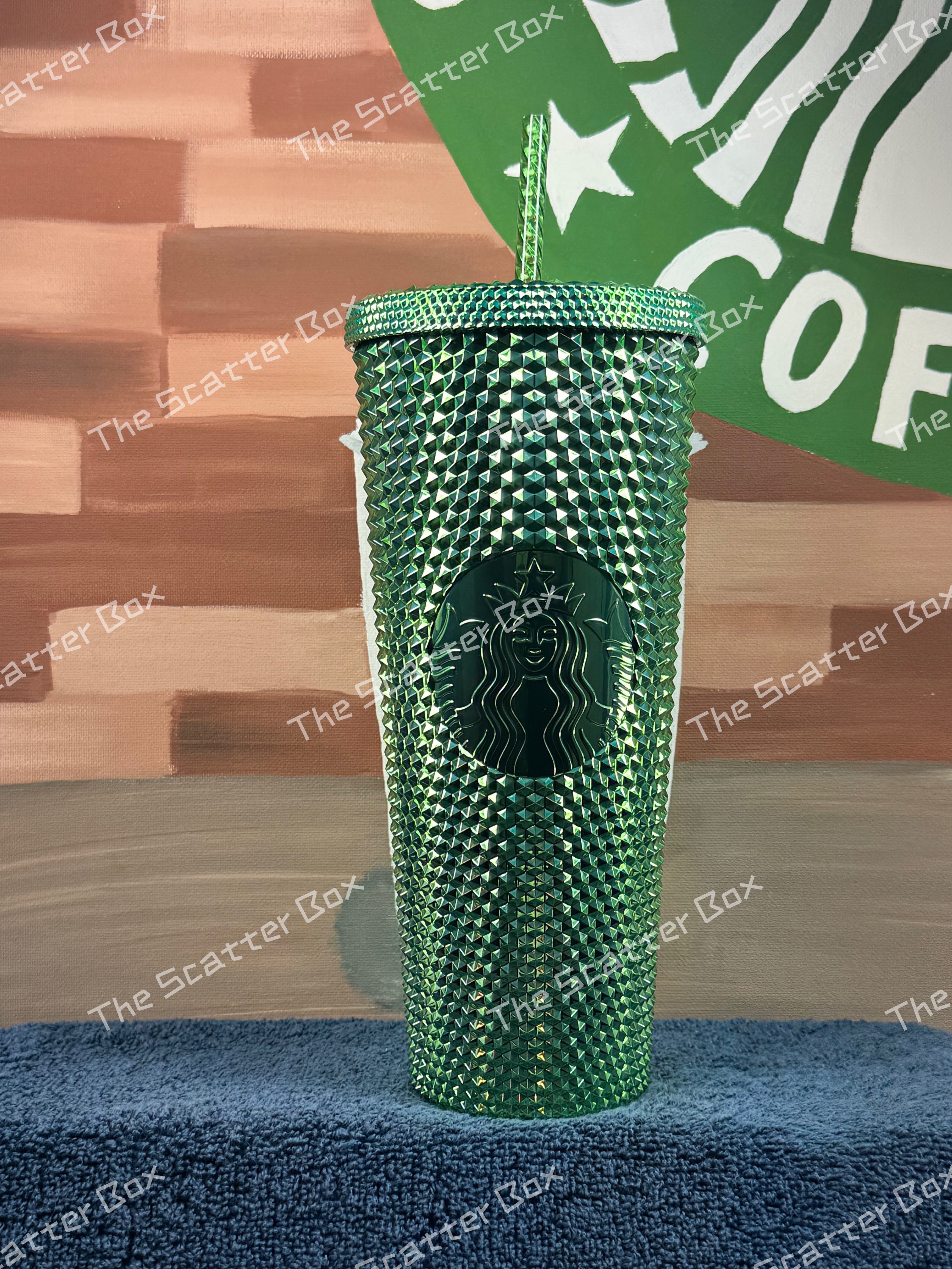 Starbucks USA Green Chrome Studded Venti