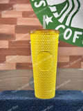 Starbucks 2021 Taiwan Bright Yellow (Lemon) Studded Venti Exclusive