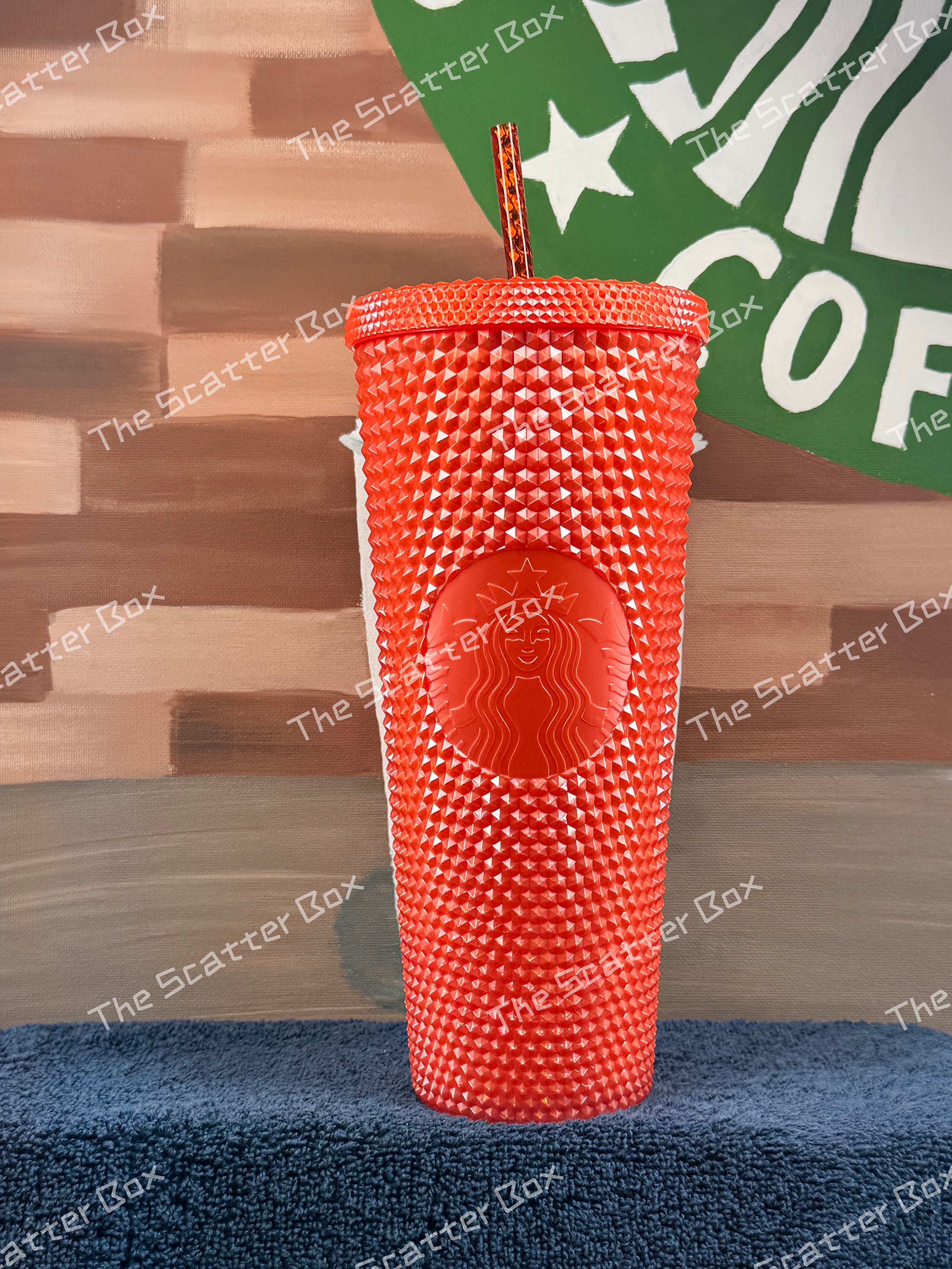 Starbucks USA Glossy Orange Studded Venti
