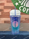 Starbucks USA Blue Ombré Studded Grande
