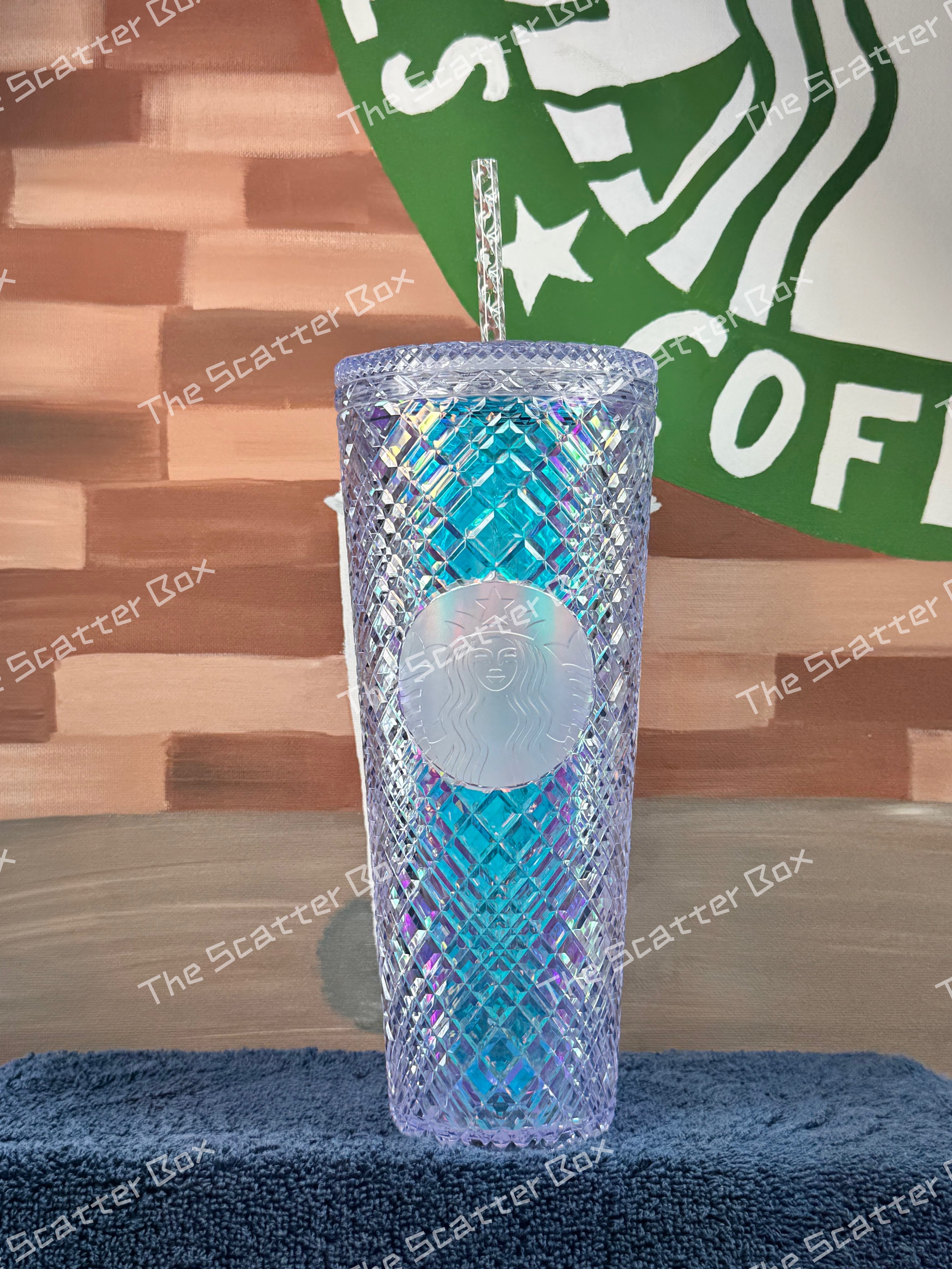 Starbucks Holiday 2022 Iridescent White Clear Jeweled - Venti
