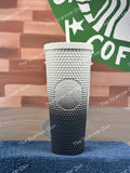 Starbucks 2022 Black to Grey Ombré Studded Venti