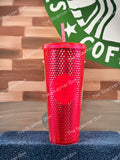 Starbucks 2019 USA Neon Pink (Hot Pink) Studded Venti