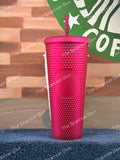 Starbucks USA 2023 Soft Touch Magenta Pink Studded Venti