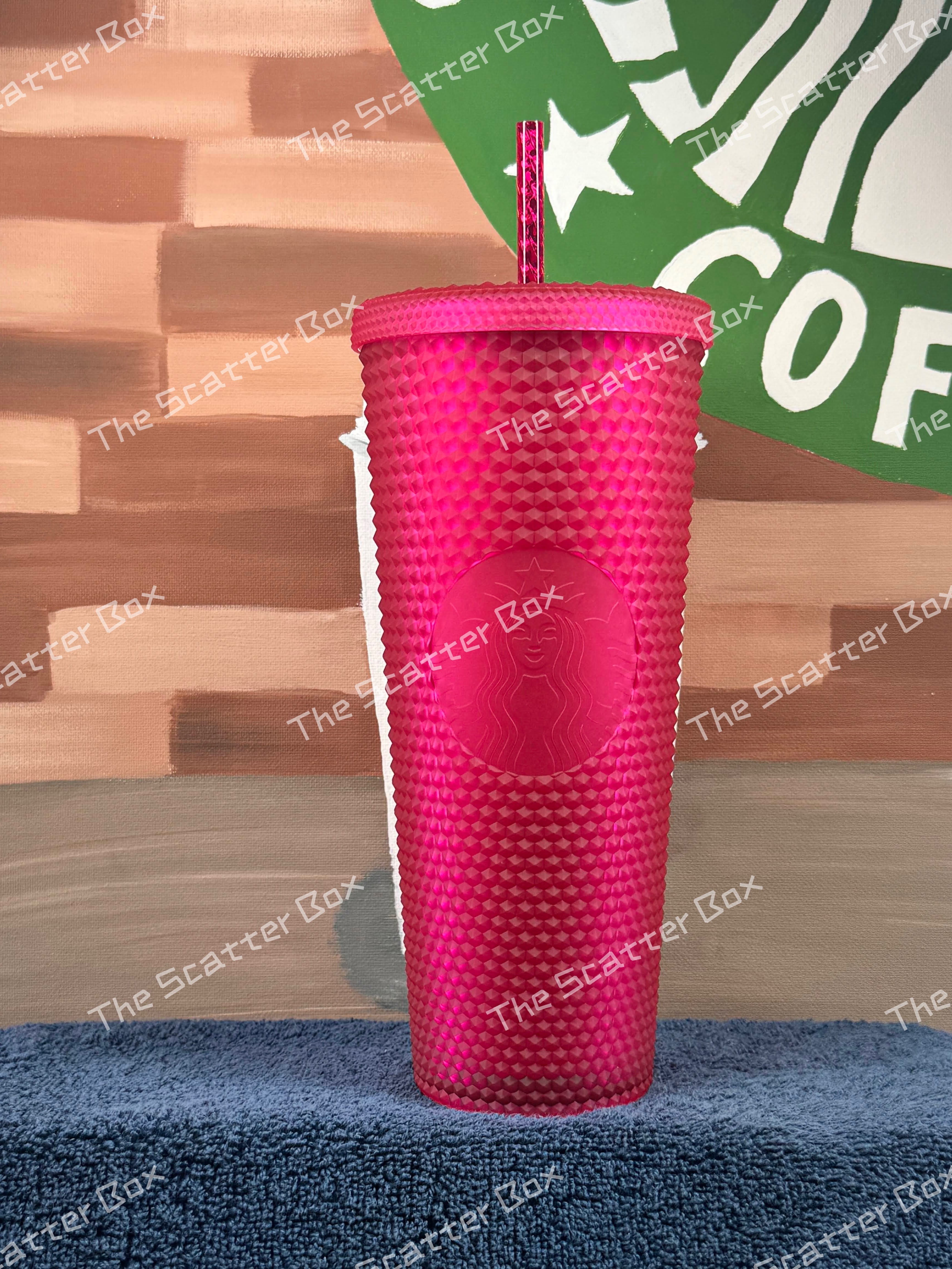 Starbucks USA 2023 Soft Touch Magenta Pink Studded Venti