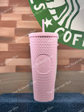 Starbucks 2022 Caribbean Soft Touch Pink LAC Studded Venti
