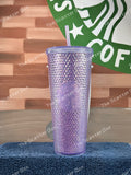 Starbucks 2021 China Glitter Purple Studded Venti Exclusive