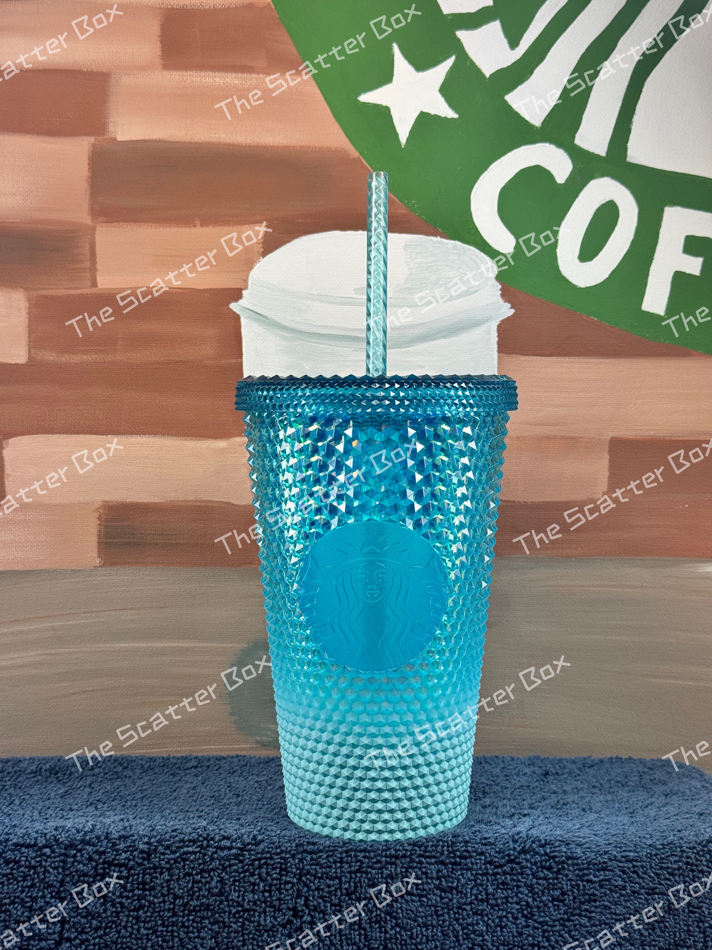 Starbucks USA Glacier Blue Ombré Studded Grande