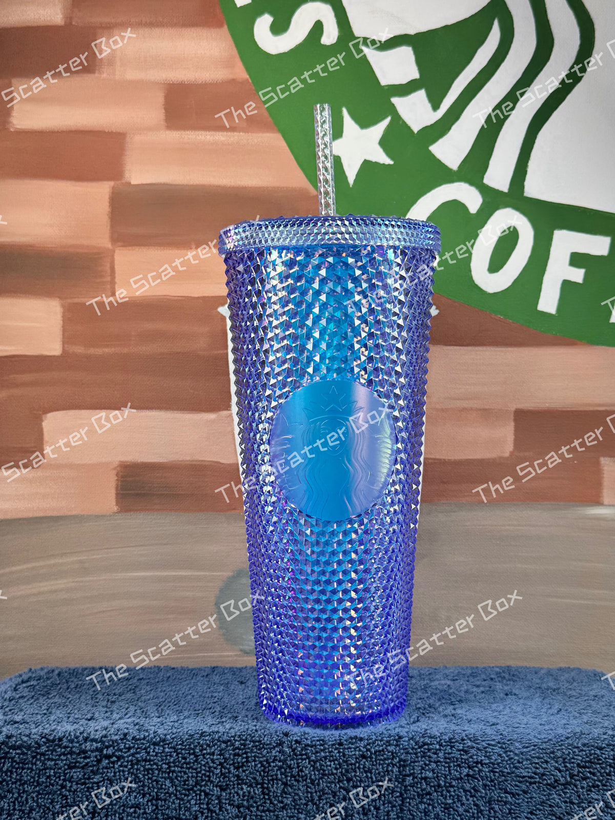 Starbucks 2021 Indonesia Translucent Blue (Aurora) Studded Venti