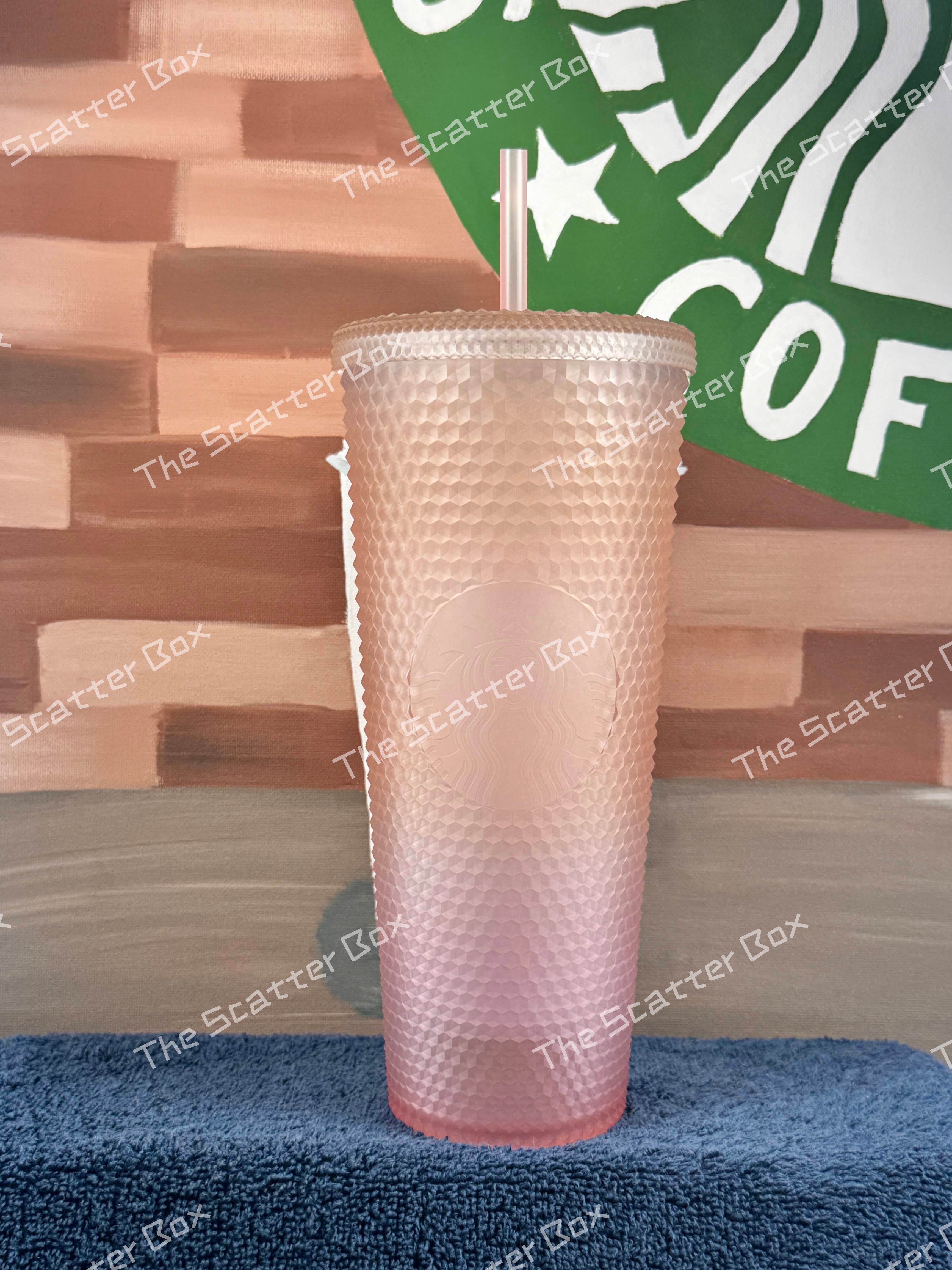 Starbucks 2023 China Orange/Pink Gradient Soft Touch Studded Venti