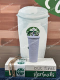 Starbucks USA Lilac Studded Keychain/Ornament