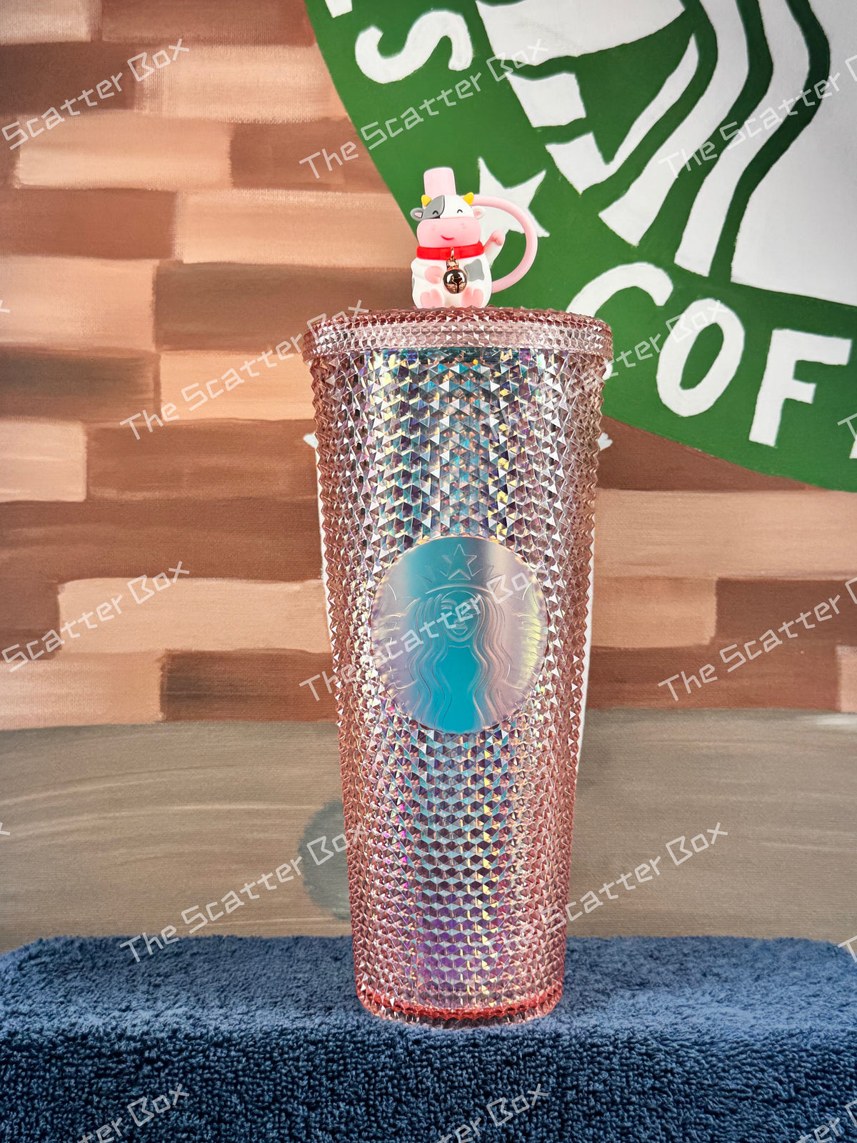 Starbucks 2021 China Coral Pink (Coral Ox) Studded Venti (Exclusive)
