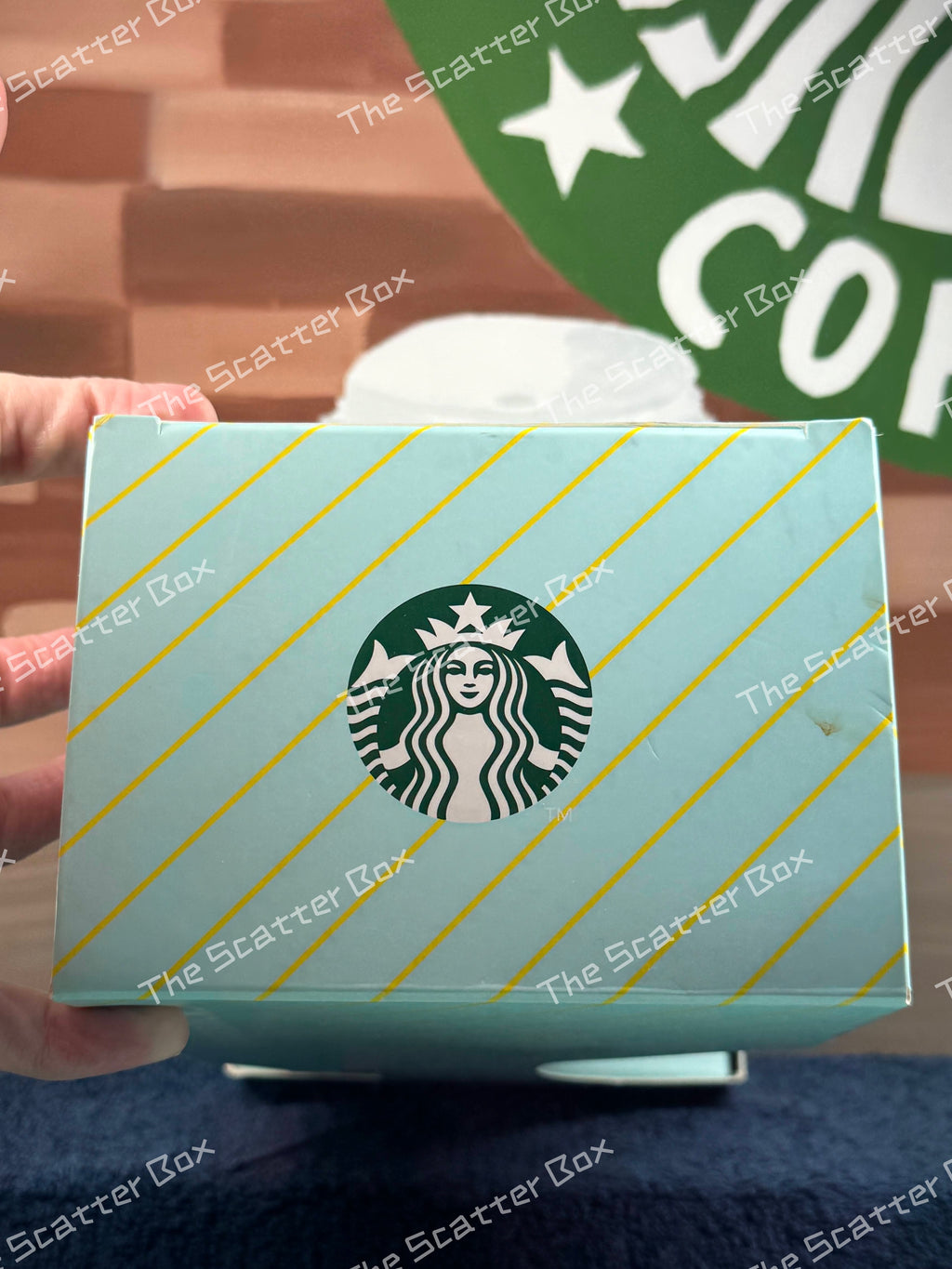 Starbucks Korea 2022 Mint Grande and Yellow Keychain Set