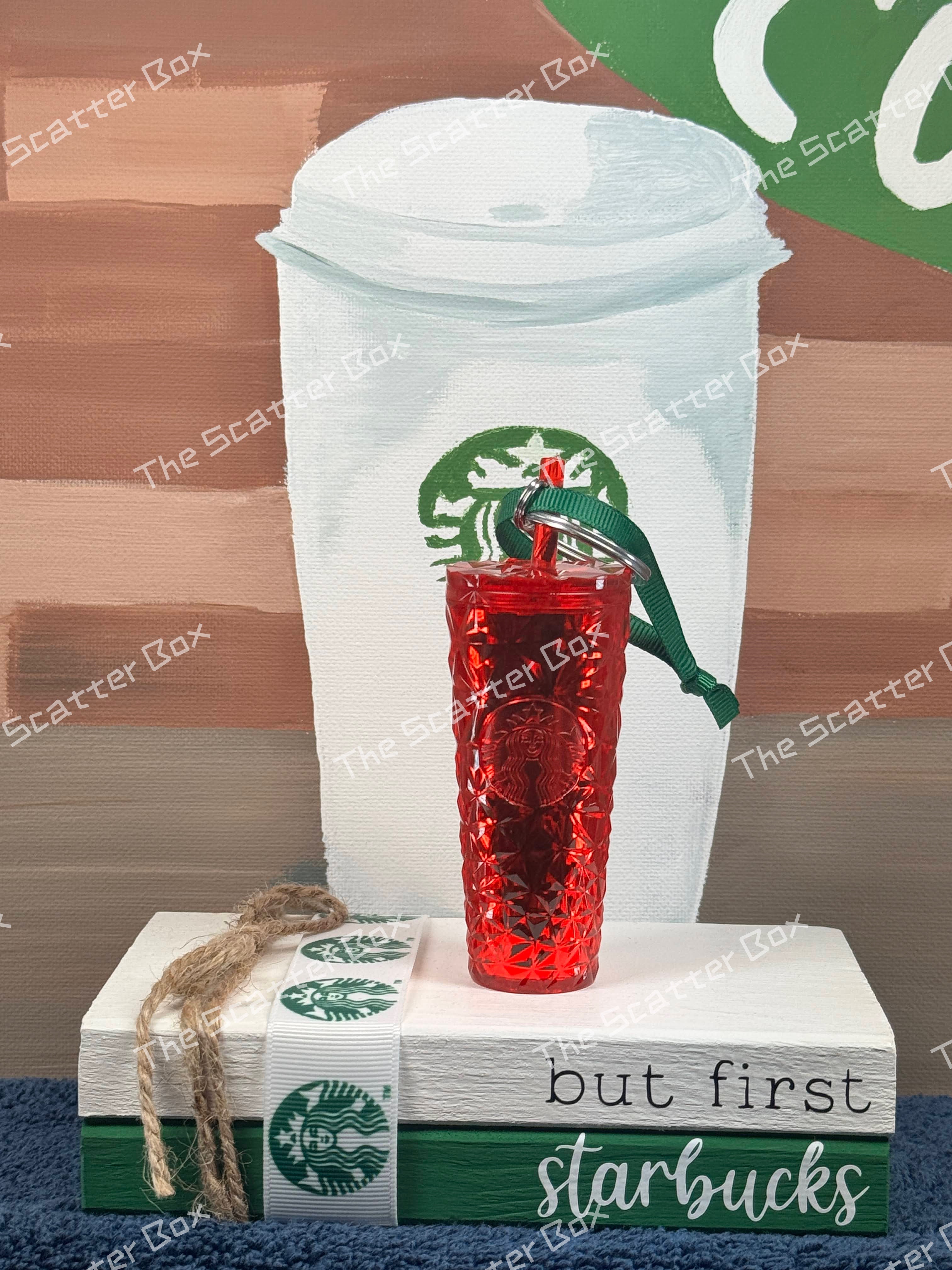 Starbucks Keychain/Ornament - Red Prism Holiday