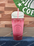 Starbucks USA Pink Waxberry Ombré Studded Grande