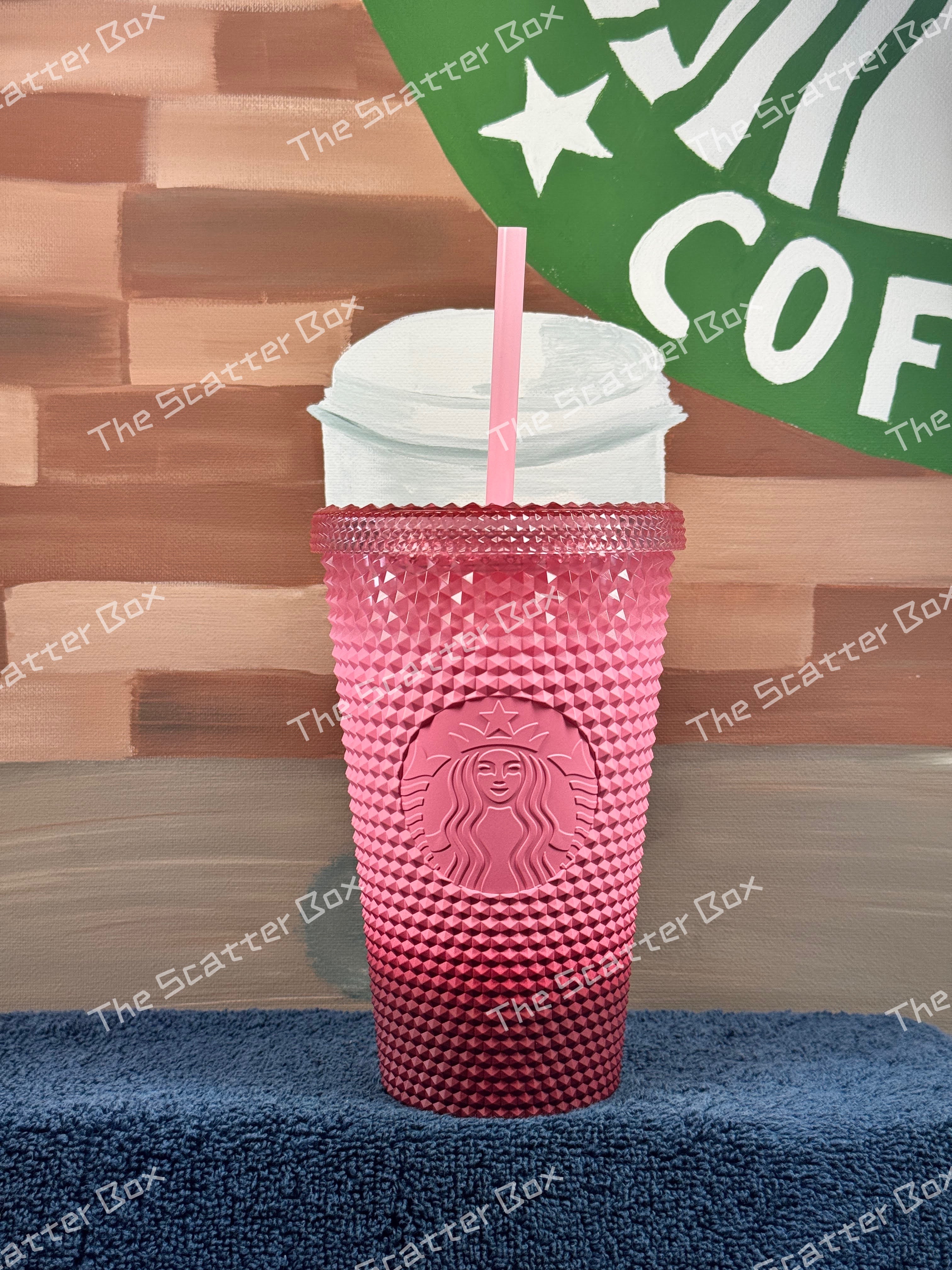 Starbucks USA Pink Waxberry Ombré Studded Grande