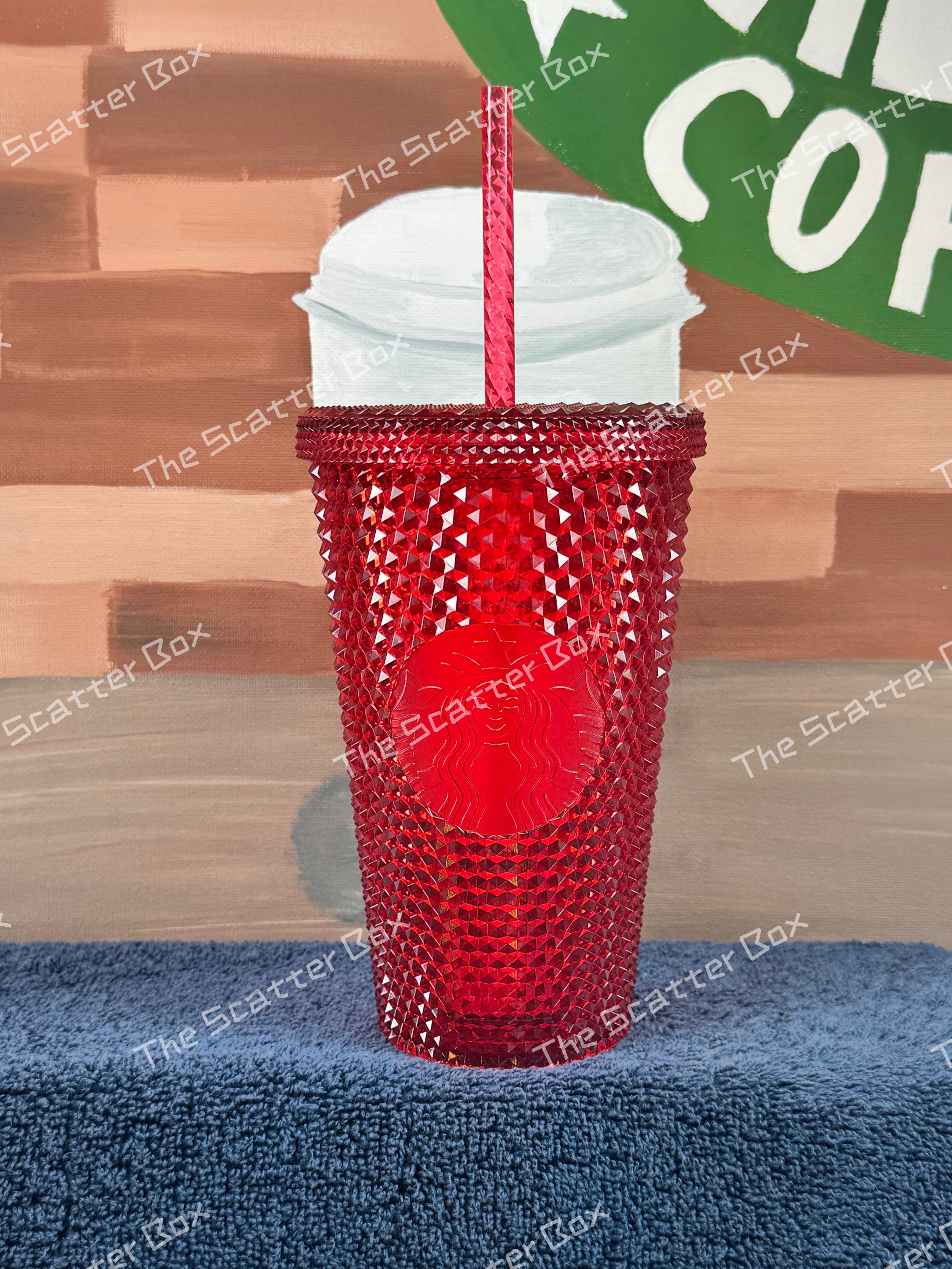 Starbucks 2020 Europe Holiday Red Studded Grande