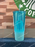 Starbucks USA Glacier Blue Ombré Studded Venti