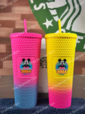 Starbucks Disney Matte Pink Ombré Studded Set