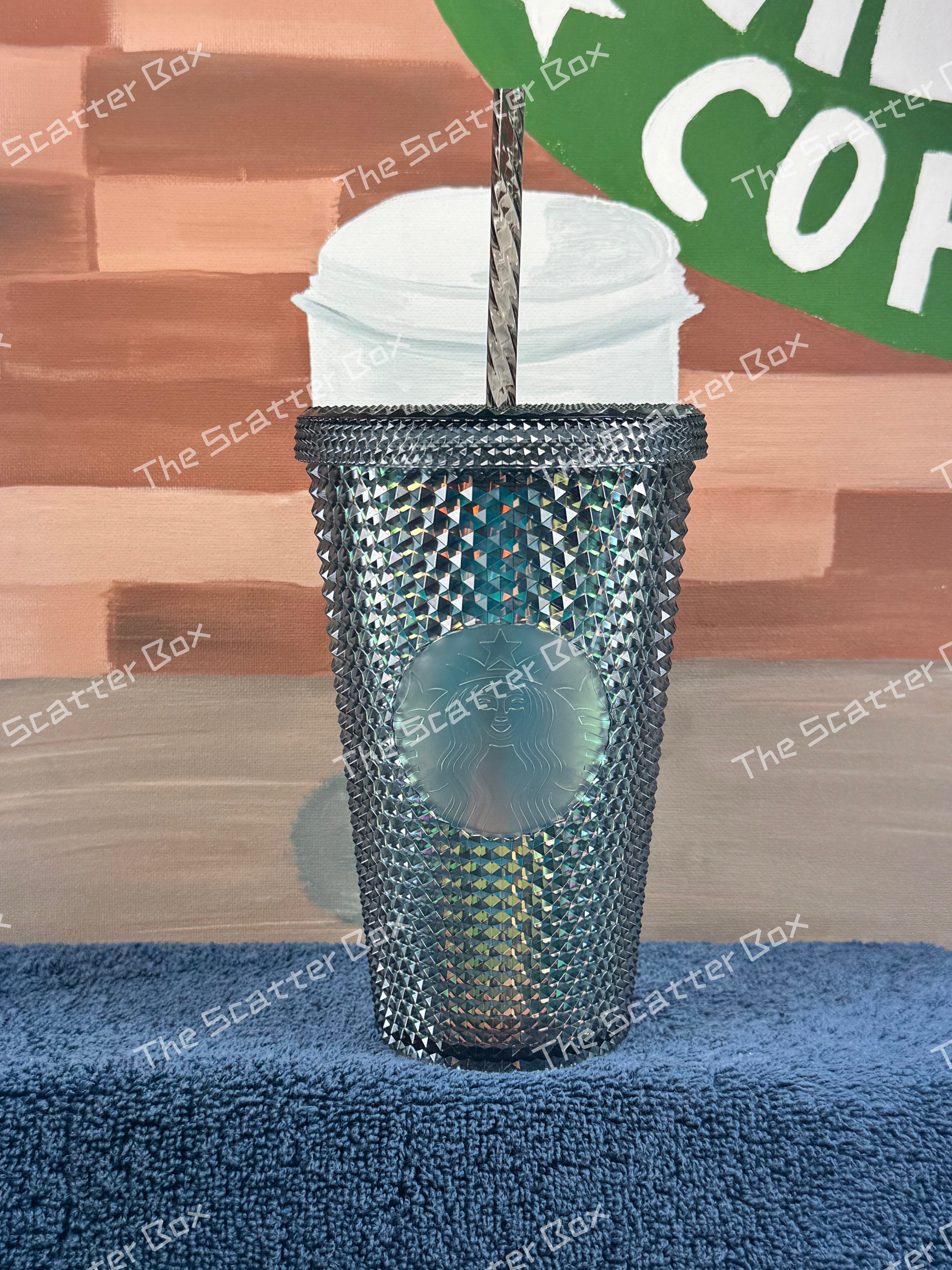 Starbucks 2022 Europe UK Black Unicorn/Black Iridescent Charcoal Studded Grande