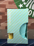 Starbucks Korea 2022 Mint Grande and Yellow Keychain Set